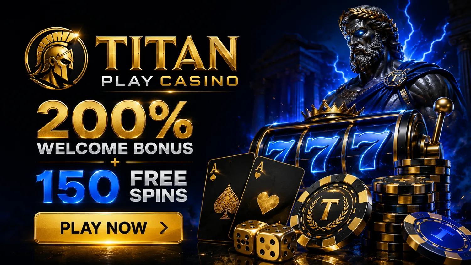 Titan Play welcome bonus with free spins